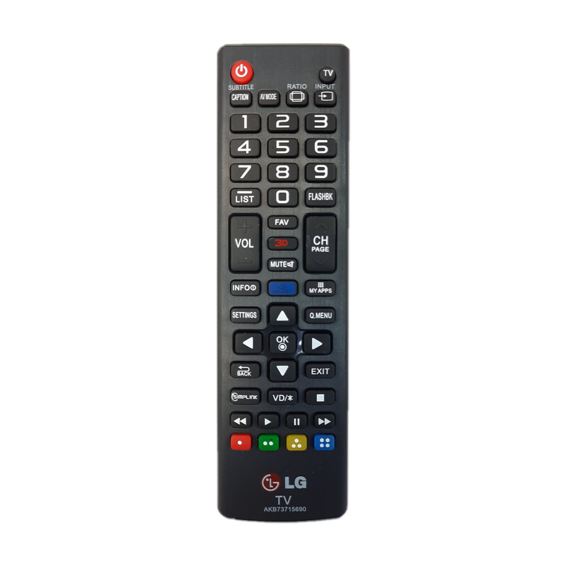 ریموت کنترل تلویزیون ال جی مدل AKB15690(3D)