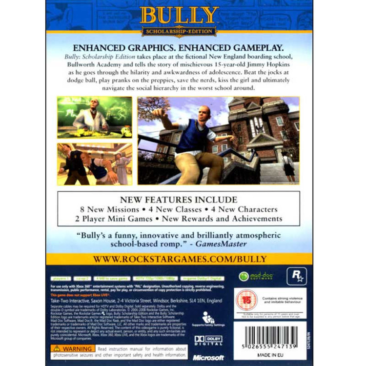 بازی bully مخصوص Xbox360