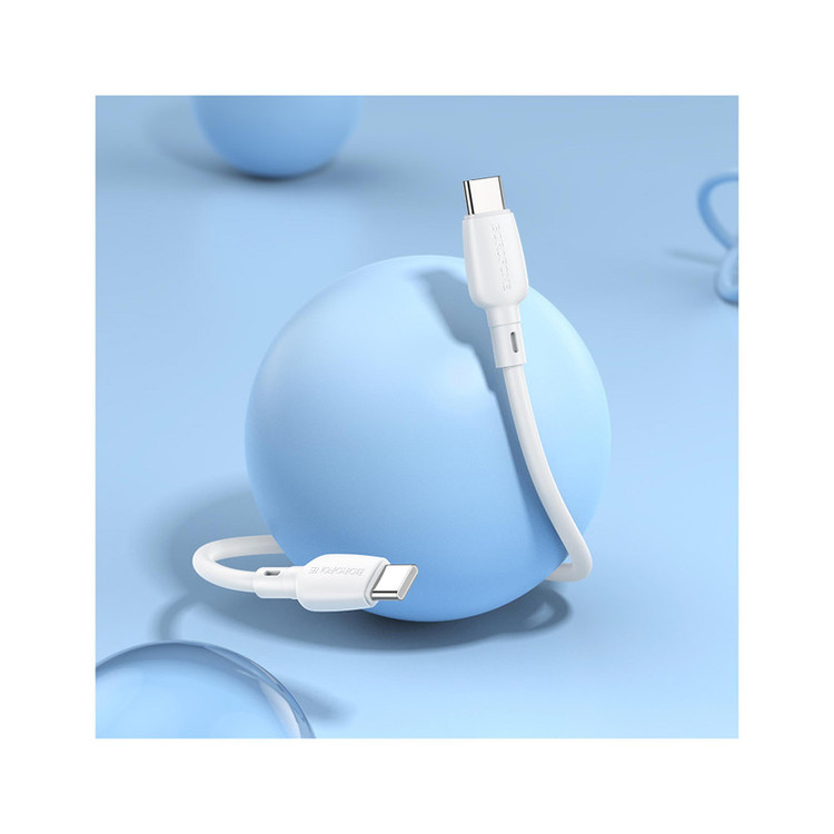 کابل USB-C بروفون مدل BX93 60W طول 0.25 متر