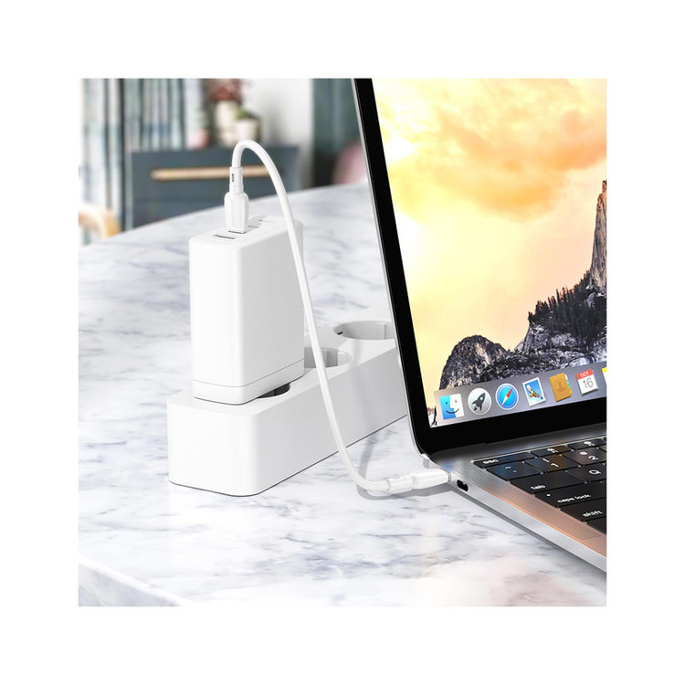 کابل USB-C بروفون مدل BX93 60W طول 0.25 متر