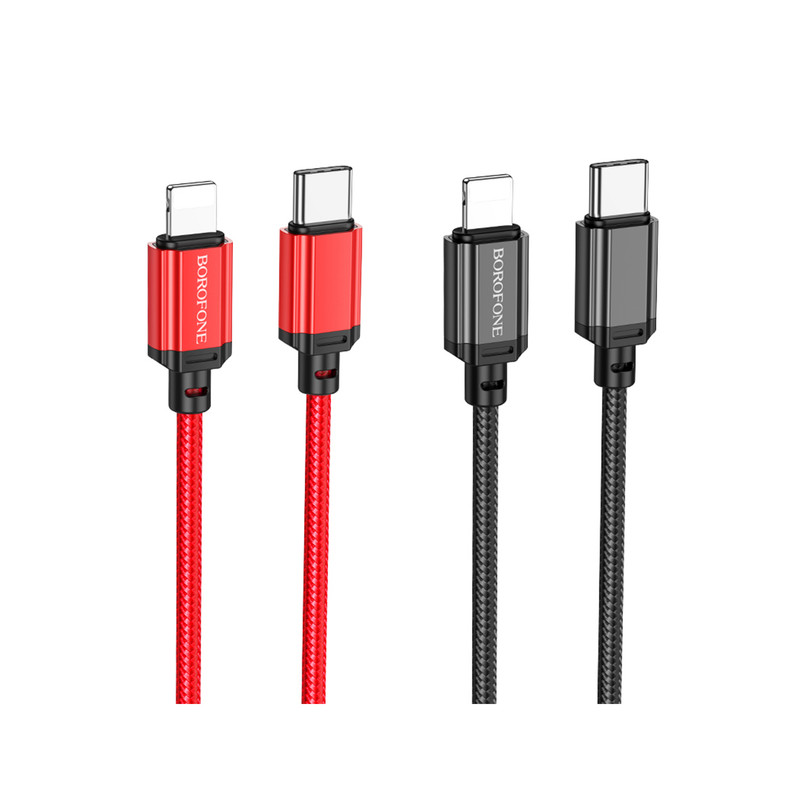 کابل تبدیل USB-C به لایتنینگ بروفون مدل BX87 20W طول 1 متر