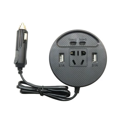 اینورتر خودرویی 150 وات 12/24vdc به 220vac مدل 1667