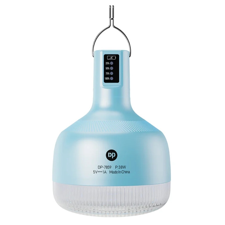 چراغ آویز چادر دی پی مدل شارژی 38 وات DP-7859 با نور مهتابی