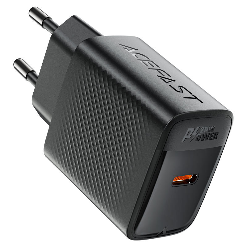 شارژر دیواری 25 وات کد USB-C PD-GAN ایس فست مدل A104