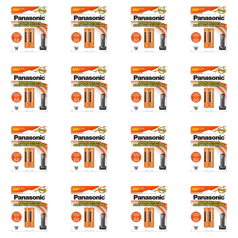 باتری نیم قلمی قابل شارژ پاناسونیک کد p98 بسته 32 عددی