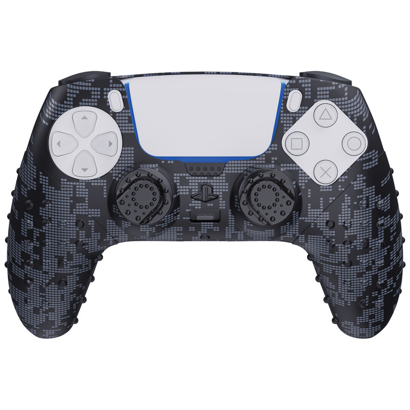 محافظ دسته پلی استیشن 5 اسپارک فاکس مدل Silicone Grip Pack Digital Camo به همراه روکش آنالوگ